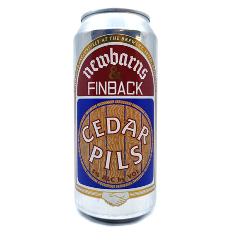 Newbarns x Finback Cedar Pils 5% (440ml can)-Hop Burns & Black