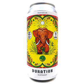 Duration Elephant Pale Ale 5.2% (440ml can)-Hop Burns & Black