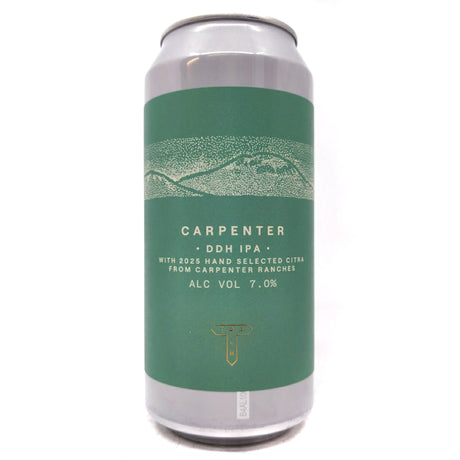 Track Carpenter DDH IPA 7% (440ml can)-Hop Burns & Black