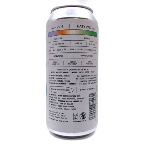 Two Flints NZ-106 Bract Project Hazy Pale Ale 5.5% (440ml can)-Hop Burns & Black