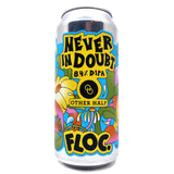 Floc Brewing x Other Half Never In Doubt Double IPA 8.4% (440ml can)-Hop Burns & Black
