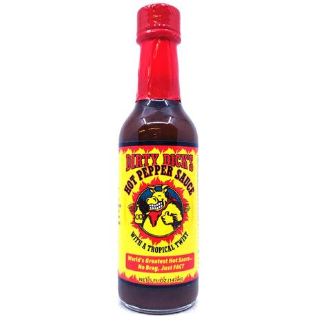 Dirty Dick's Hot Pepper With A Tropical Twist Sauce (148ml)-Hop Burns & Black