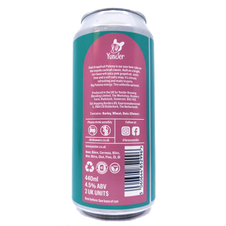Yonder Pink Grapefruit Paloma Sour 4.5% (440ml can)