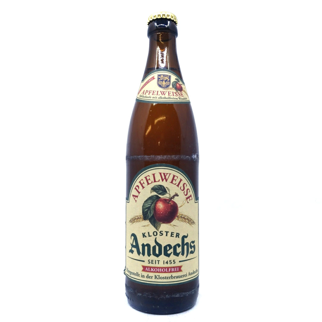 Kloster Andechs Alcohol-free Apfelweisse 0.5% (500ml)-Hop Burns & Black