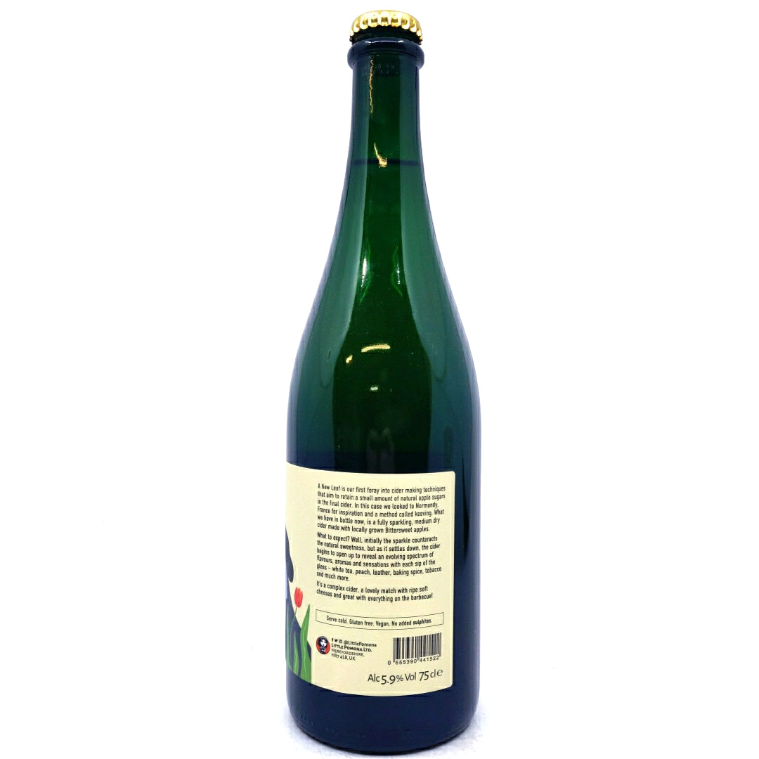 Little Pomona A New Leaf Cider 5.9% (750ml)-Hop Burns & Black