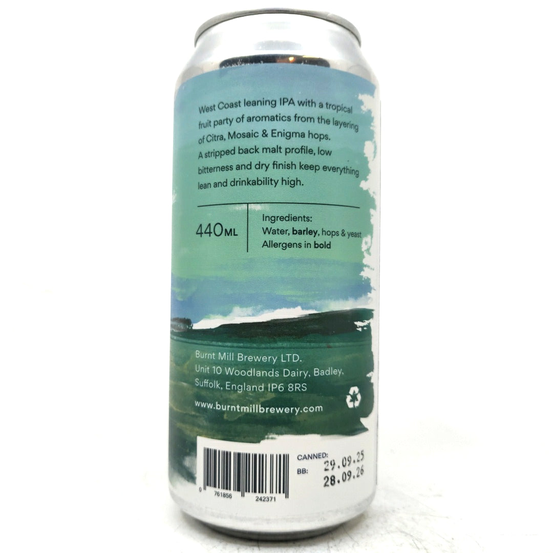Burnt Mill Green Path Citra & Mosaic IPA 6% (440ml can)-Hop Burns & Black