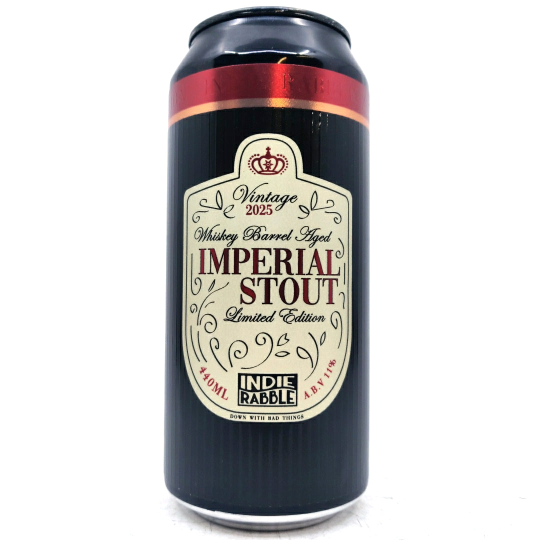 Indie Rabble Imperial Stout Vintage 2025 11% (440ml can)-Hop Burns & Black
