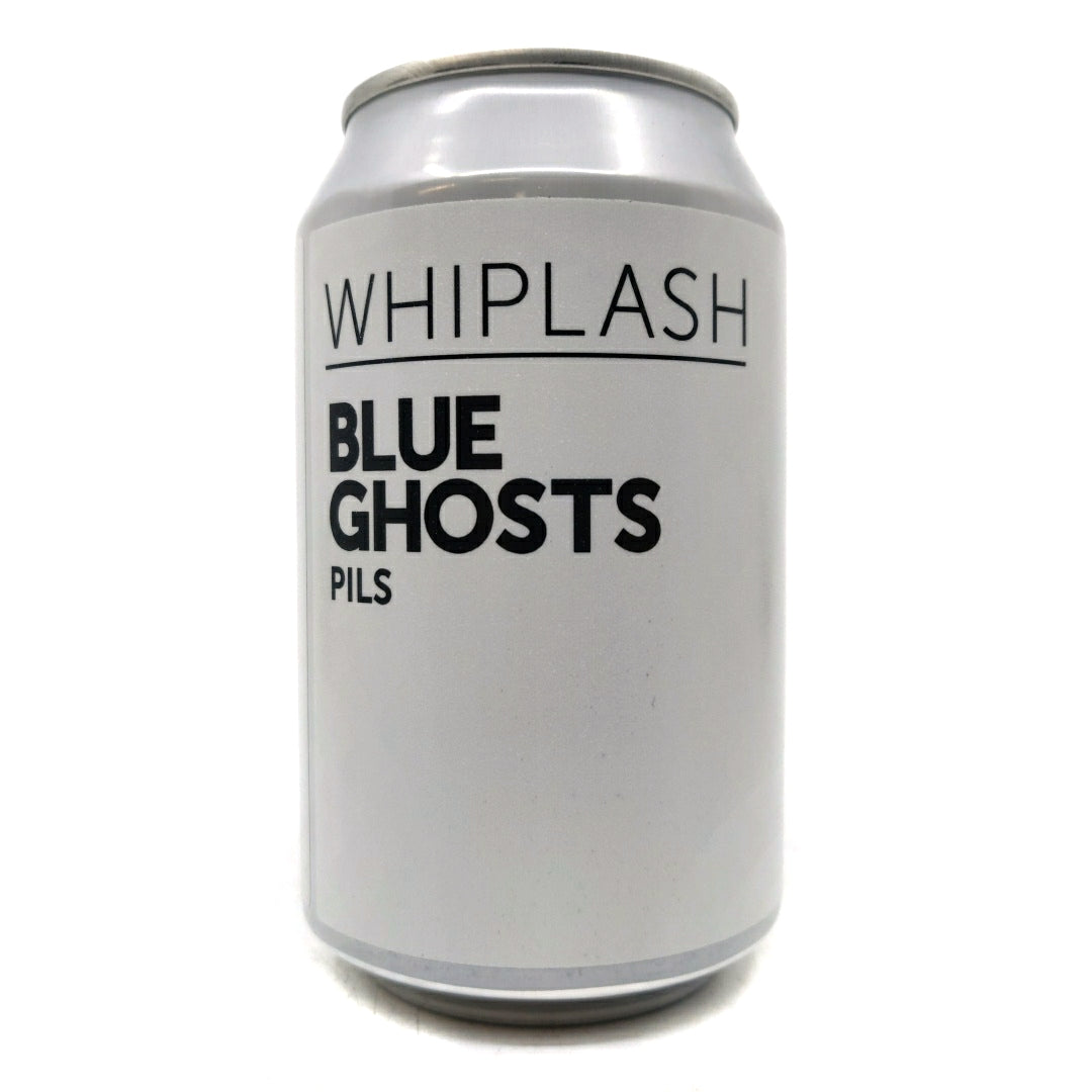 Whiplash Blue Ghosts Pilsner 5.2% (330ml can)-Hop Burns & Black