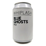 Whiplash Blue Ghosts Pilsner 5.2% (330ml can)-Hop Burns & Black