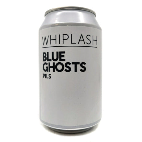 Whiplash Blue Ghosts Pilsner 5.2% (330ml can)-Hop Burns & Black