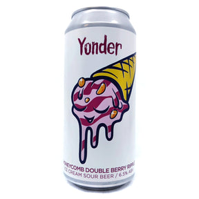 Yonder Honeycomb Double Berry Ripple Ice Cream Sour 6.5% (440ml can)-Hop Burns & Black