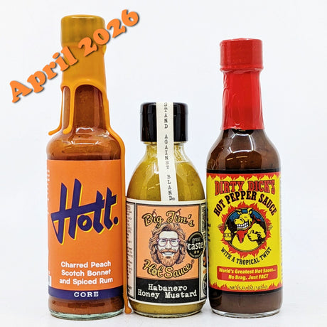 12 month bi-monthly (6 boxes) pre-paid Burns Box GIFT hot sauce subscription-Hop Burns & Black