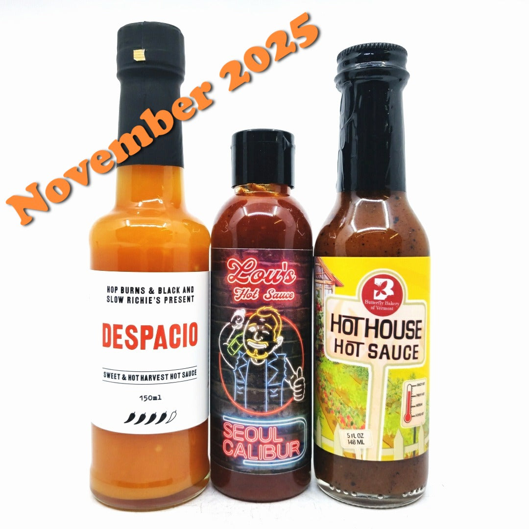 12 month bi-monthly (6 boxes) pre-paid Burns Box GIFT hot sauce subscription-Hop Burns & Black