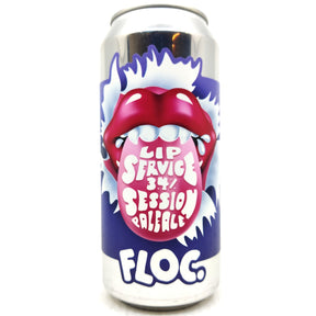 Floc Brewing Lip Service Session Pale Ale 3.4% (440ml can)-Hop Burns & Black