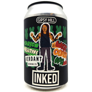 Gipsy Hill x Verdant Inked West Coast IPA 7% (330ml can)-Hop Burns & Black
