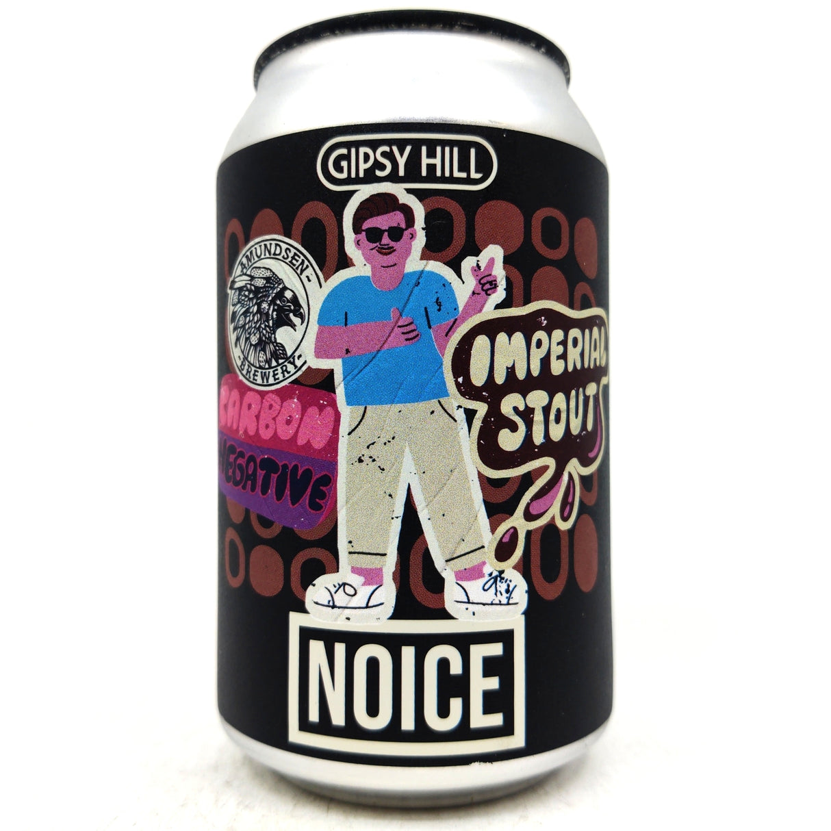 Gipsy Hill x Amundsen Noice Imperial Stout 7.5% (330ml can)-Hop Burns & Black
