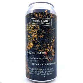 Burnt Mill Organism 02 New England IPA 6.2% (440ml can)-Hop Burns & Black