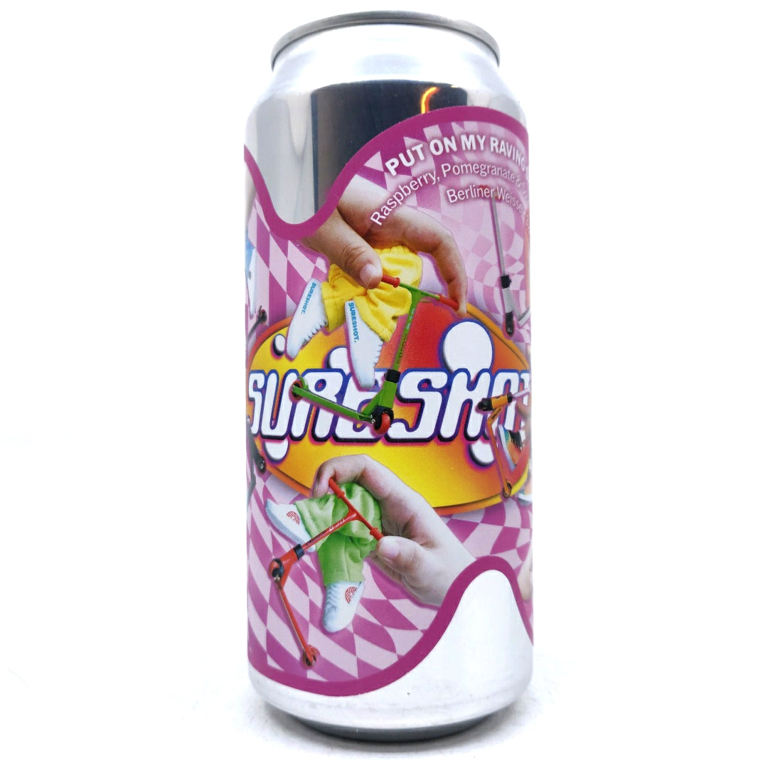 Sureshot Put On My Raving Shoes Fruity Berliner Weisse 3.4% (440ml can)-Hop Burns & Black