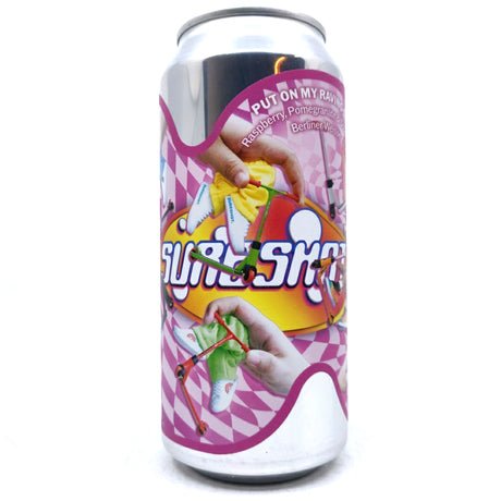 Sureshot Put On My Raving Shoes Fruity Berliner Weisse 3.4% (440ml can)-Hop Burns & Black