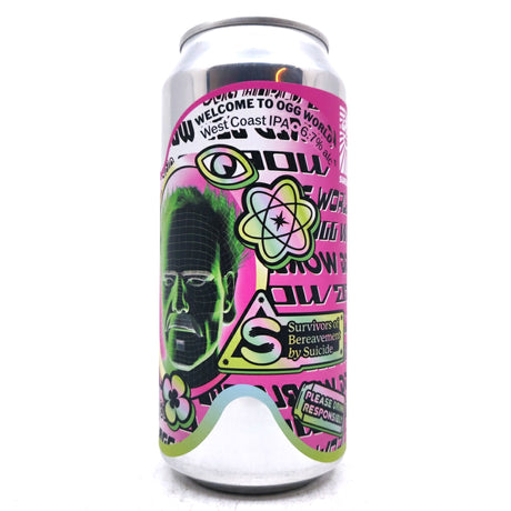 Sureshot Welcome to Ogg World West Coast IPA 6.7% (440ml can)-Hop Burns & Black