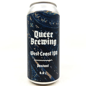 Queer Brewing Pendant West Coast IPA 6.6% (440ml can)-Hop Burns & Black