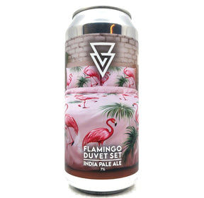 Azvex Brewing Flamingo Duvet Set IPA 7% (440ml can)-Hop Burns & Black