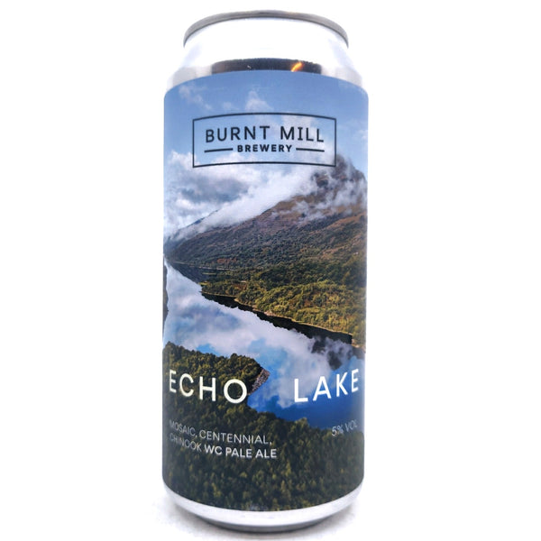 Burnt Mill Echo Lake West Coast Pale Ale 5% (440ml can)-Hop Burns & Black