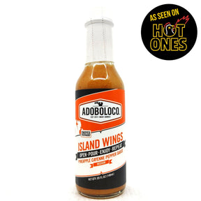 Adoboloco Island Wings Hot Sauce (148ml)-Hop Burns & Black