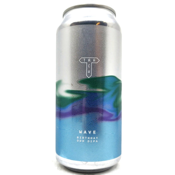 Track Wave DDH Birthday Double IPA 8% (440ml can)-Hop Burns & Black