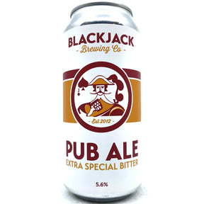 Blackjack Pub Ale Extra Special Bitter 5.6% (440ml can)-Hop Burns & Black