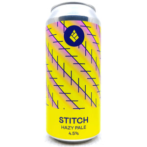 Drop Project Stitch Hazy Pale Ale 4.5% (440ml can)-Hop Burns & Black