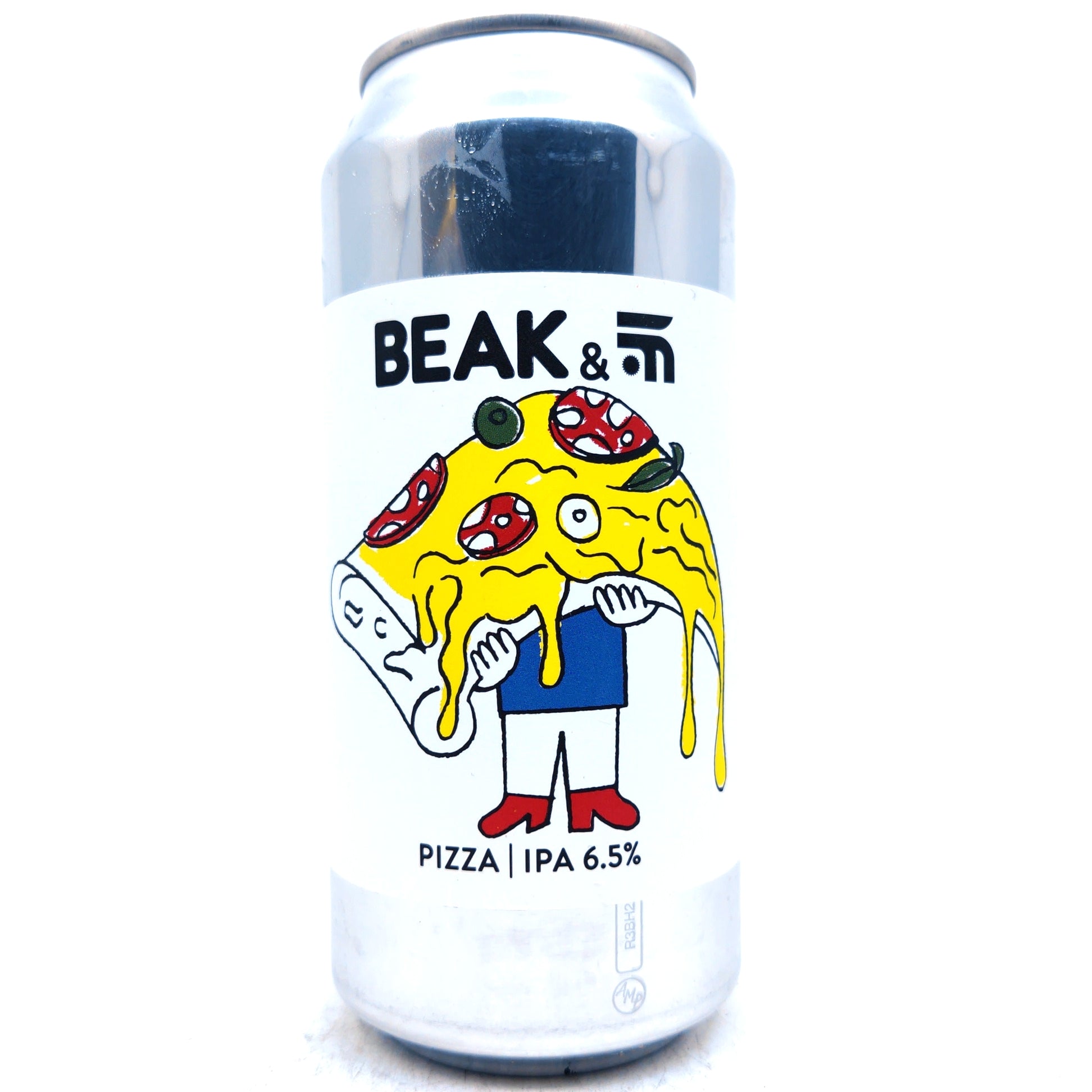 Beak Brewery x Fast Fashion Pizza IPA 6.5% (440ml can)-Hop Burns & Black