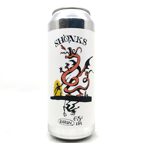 Baron Brewing Shonks IPA 2025 6.5% (500ml can)-Hop Burns & Black