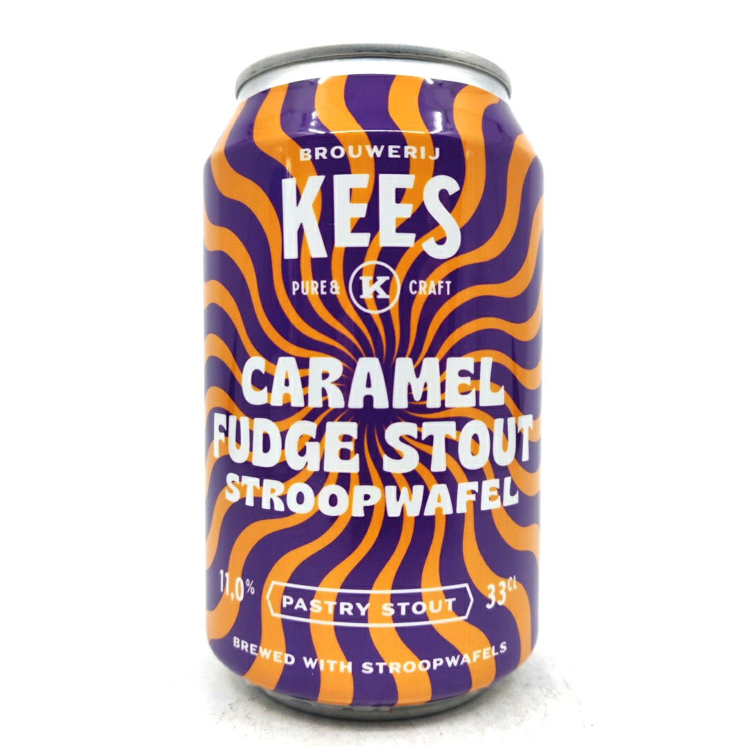 Kees Caramel Fudge Stout Stroopwafel 11% (330ml can)-Hop Burns & Black