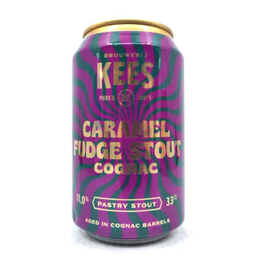 Kees Caramel Fudge Stout Cognac BA 11% (330ml can)-Hop Burns & Black