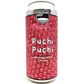 Pressure Drop Puchi Puchi New England IPA 7.2% (440ml can)-Hop Burns & Black