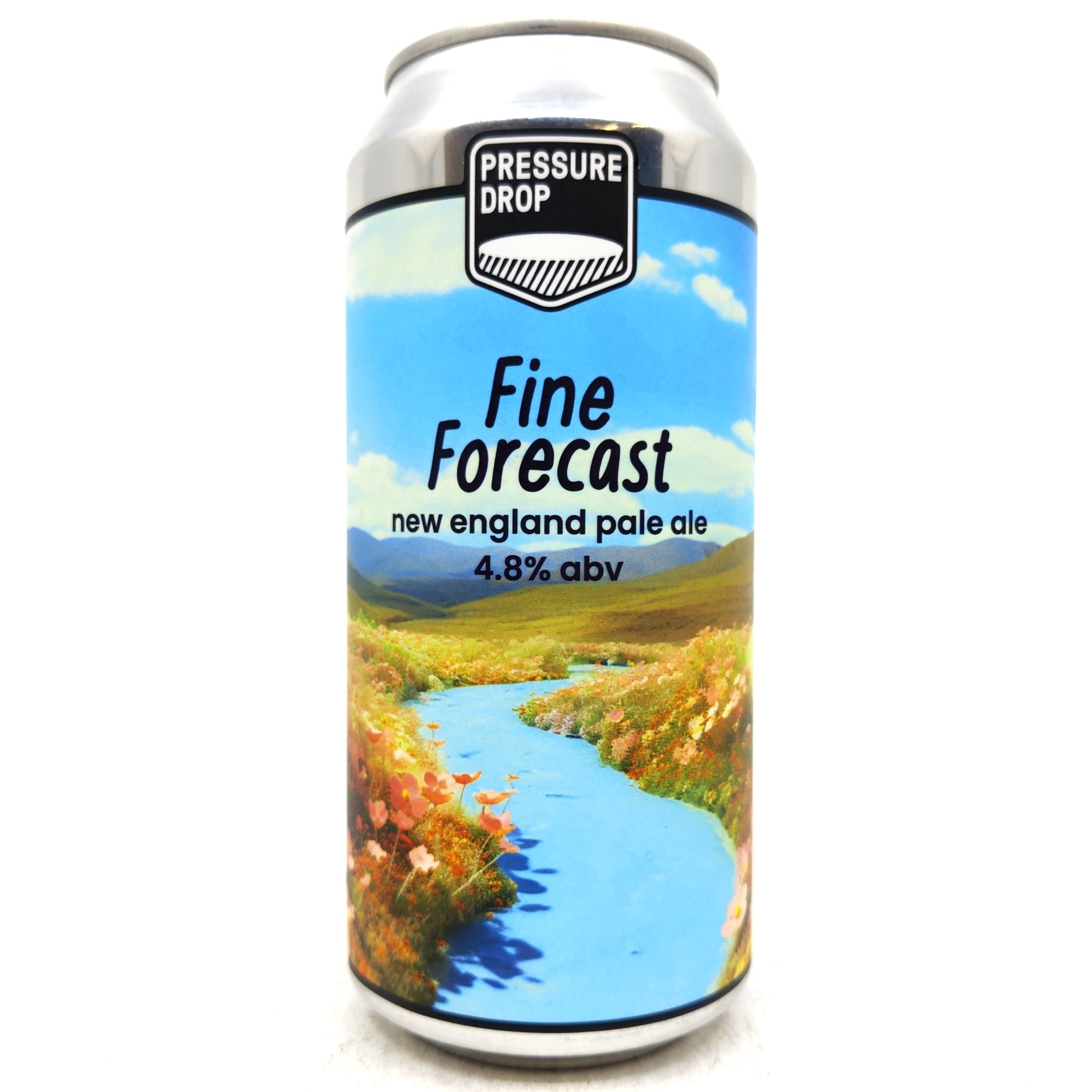 Pressure Drop Fine Forecast New England Pale Ale 4.8% (440ml can)-Hop Burns & Black