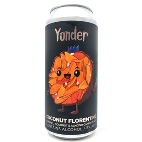Yonder Coconut Florentine Stout 5% (440ml can)-Hop Burns & Black