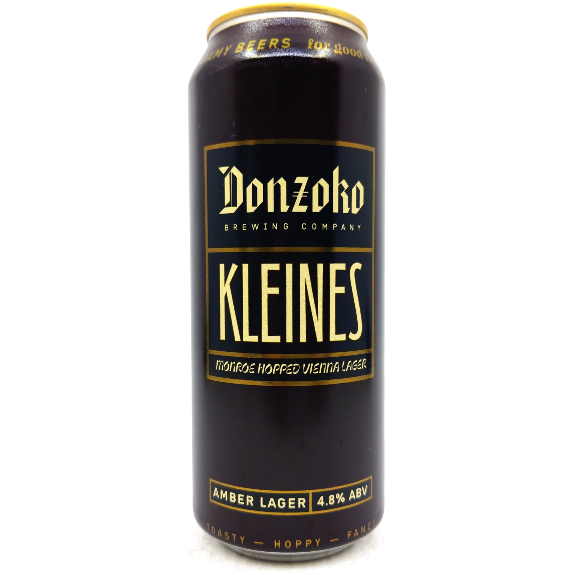 Donzoko Kleines Vienna Lager 4.8% (500ml can)-Hop Burns & Black