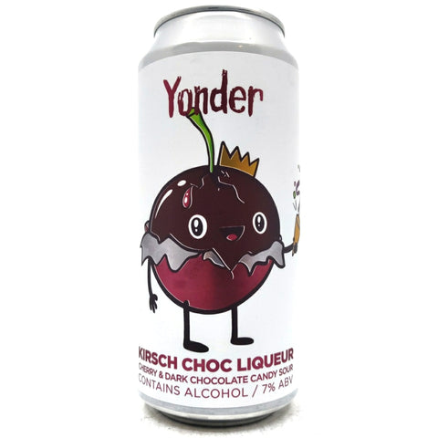 Yonder Kirsch Choc Liqueur Pastry Sour 8% (440ml can)-Hop Burns & Black