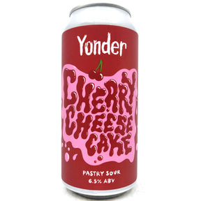 Yonder Cherry Cheesecake Pastry Sour 6.5% (440ml can)-Hop Burns & Black