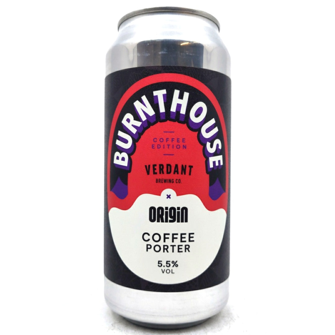 Verdant Burnthouse Coffee Porter 5.5% (440ml can)-Hop Burns & Black