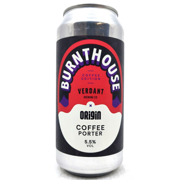Verdant Burnthouse Coffee Porter 5.5% (440ml can)-Hop Burns & Black