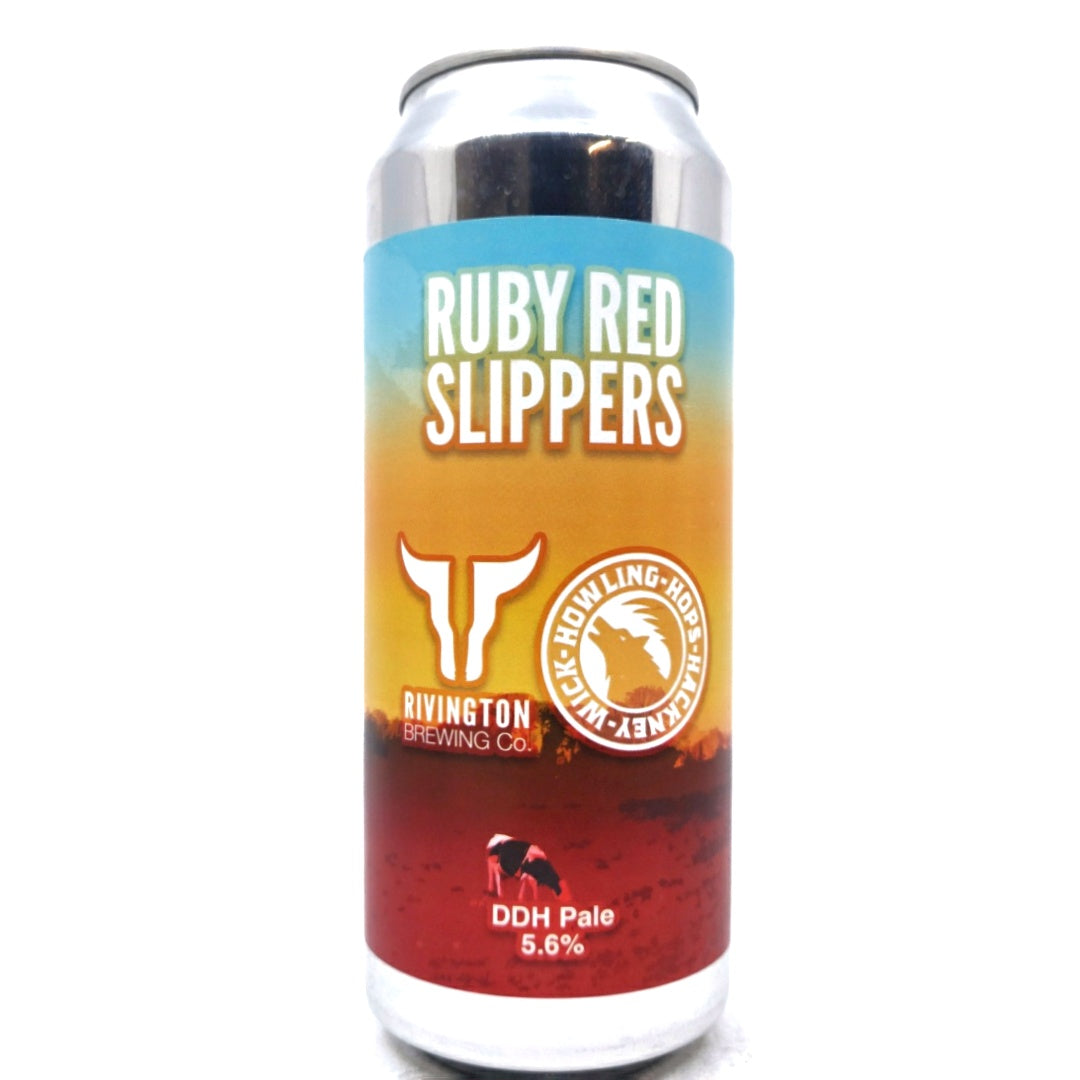 Rivington x Howling Hops Ruby Red Slippers DDH Pale Ale 5.6% (500ml can)-Hop Burns & Black