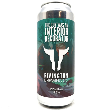 Rivington The Guy Was An Interior Decorator DDH Pale Ale 5.5% (500ml can)-Hop Burns & Black