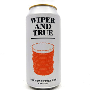 Wiper & True Peanut Butter Cup Stout 6% (440ml can)-Hop Burns & Black