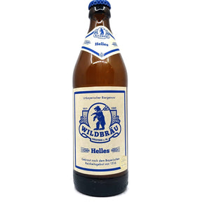 Wildbrau Helles 5% (500ml)-Hop Burns & Black