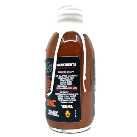 Hop Burns & Black x Thiccc Sauce BURNS Spicy Umami Hot Sauce (150ml)-Hop Burns & Black