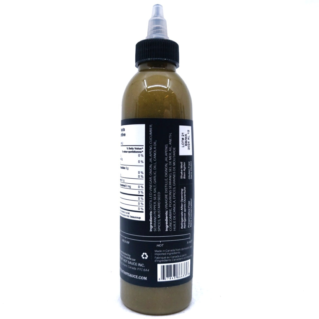 Heartbeat Dill Pickle Serrano Hot Sauce (177ml)-Hop Burns & Black