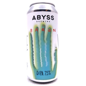 Abyss Brewing x Baron The Visitor Double IPA 7.5% (440ml can)-Hop Burns & Black